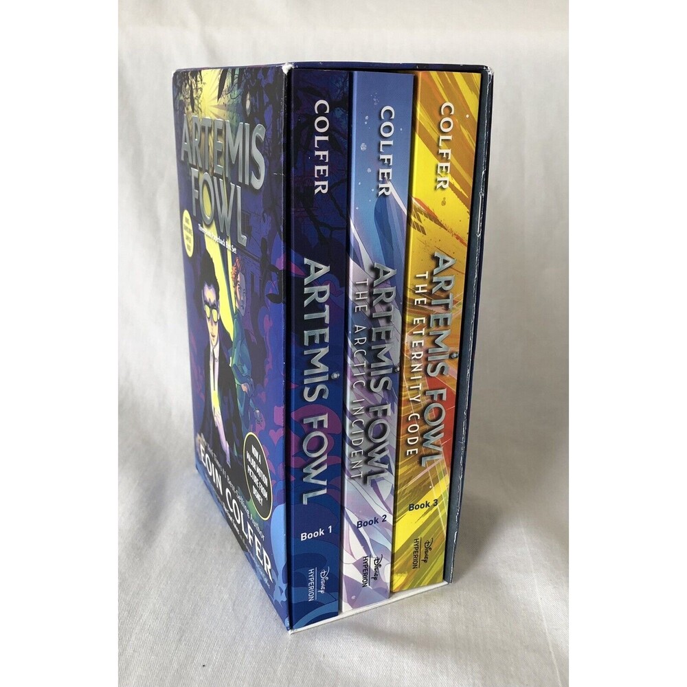 Artemis Fowl Books 1-3 Paperback Boxed Set, Book 4 & Bonus Graphic Novel Sampler